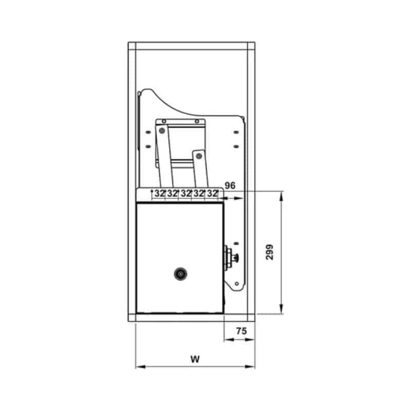 Bộ rổ bát đĩa Hafele Lento 504.76.010 700mm Bộ rổ bát đĩa Hafele Lento 504.76.010 700mm