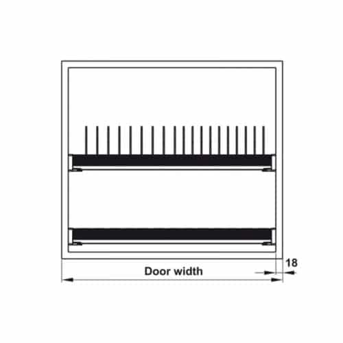 Bộ rổ bát đĩa Hafele Presto 544.40.013 800mm 4 Bộ rổ bát đĩa Hafele Presto 544.40.013 800mm