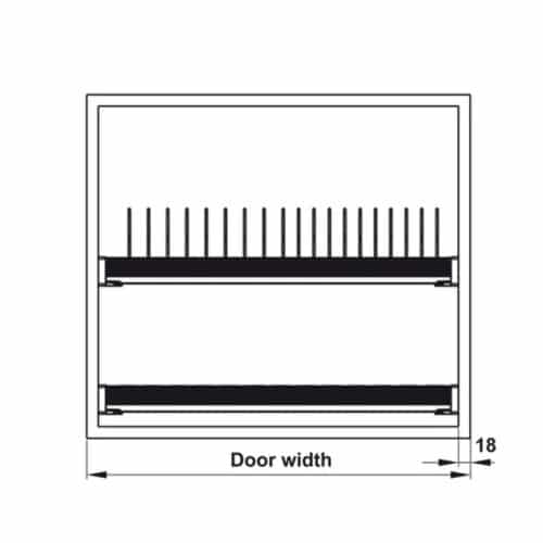 Bộ rổ bát đĩa Hafele Presto 544.40.014 900mm 3 Bộ rổ bát đĩa Hafele Presto 544.40.014 900mm