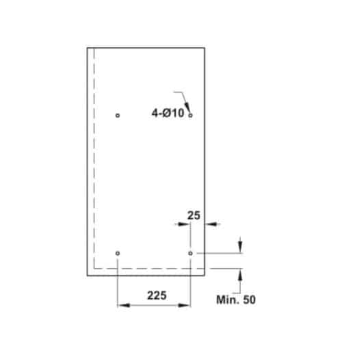 Bộ rổ bát đĩa Hafele Presto 544.40.031 700mm 5 Bộ rổ bát đĩa Hafele Presto 544.40.031 700mm