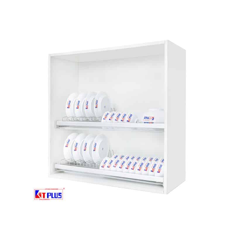 Giá bát cố định 2 tầng Inox mờ cao cấp Kit Plus DK12C MIX.70 Giá bát cố định 2 tầng Inox mờ cao cấp Kit Plus DK12C MIX.70