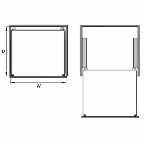 Rổ đựng bát đĩa Cappella 700mm Hafele 549.08.011 6 Lắp đặt Rổ đựng bát đĩa Cappella 700mm Hafele 549.08.011