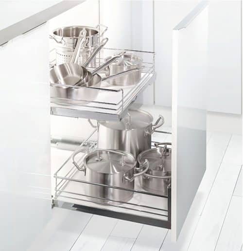 Rổ kéo tủ bếp dưới Hafele 540.24.287 3 Rổ kéo tủ bếp dưới Hafele 540.24.287