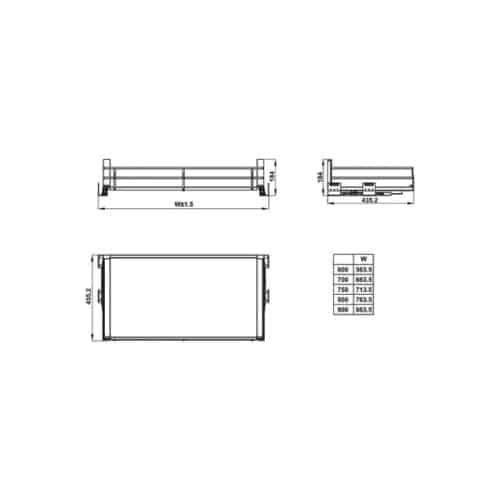 Bộ rổ bát đĩa Hafele Kason Flex 549.08.888 900mm 5 Bộ rổ bát đĩa Hafele Kason Flex 549.08.888 900mm