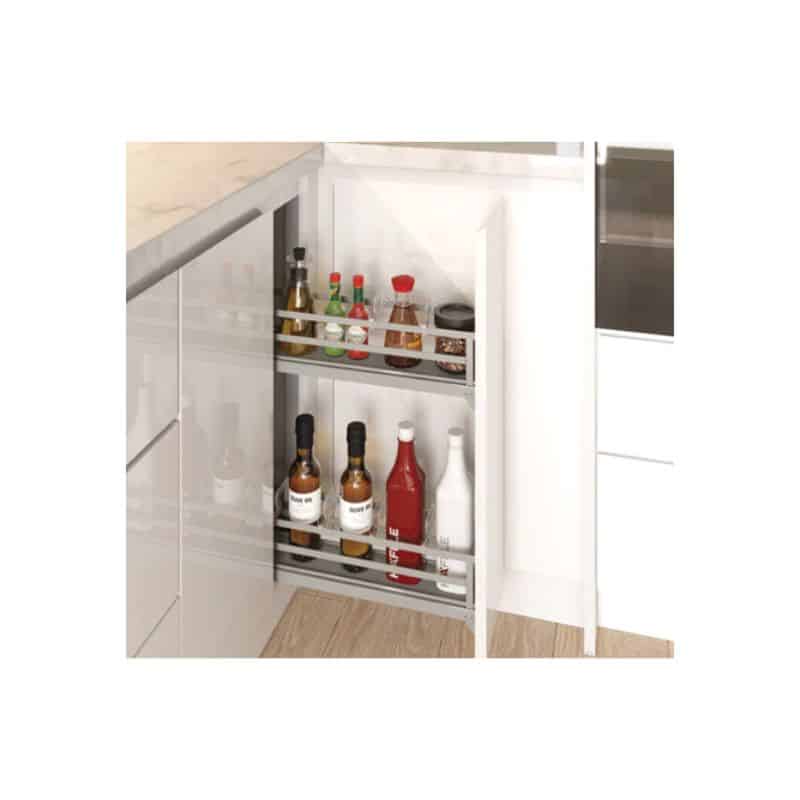 Bộ rổ gia vị Hafele Omero 549.20.841 200mm (phải) Bộ rổ gia vị Hafele Omero 549.20.841 200mm (phải)