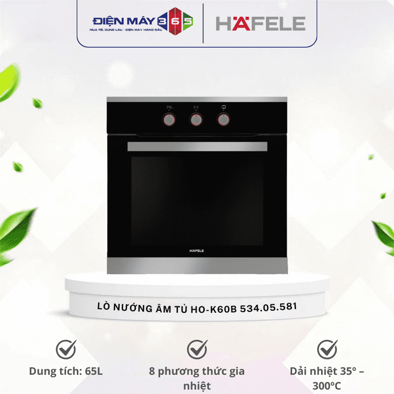 Lò nướng âm tủ Hafele HO-K60B 534.05.581 3 Lò nướng âm tủ Hafele HO-K60B 534.05.581