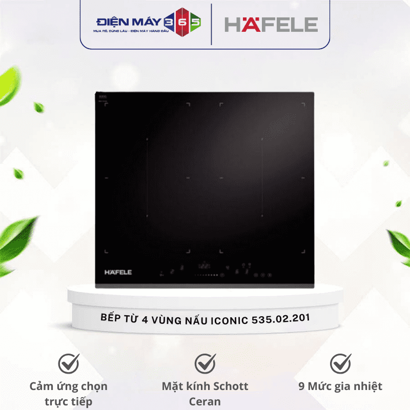 Bếp từ 4 vùng nấu Hafele ICONIC 535.02.201 3 Bếp từ 4 vùng nấu Hafele ICONIC 535.02.201