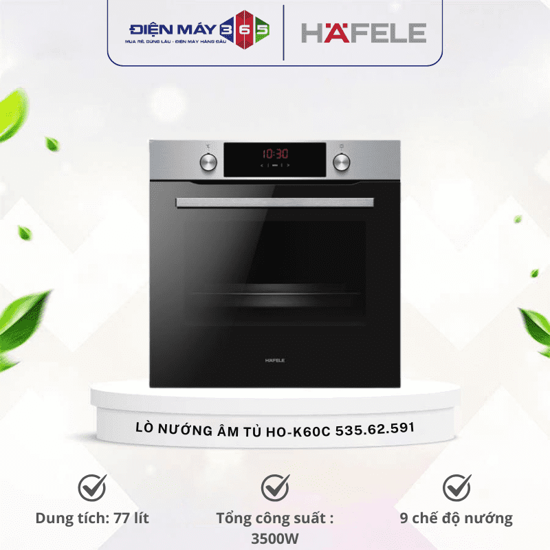 Lò nướng âm tủ Hafele HO-K60C 535.62.591 3 Lò nướng âm tủ Hafele HO-K60C 535.62.591