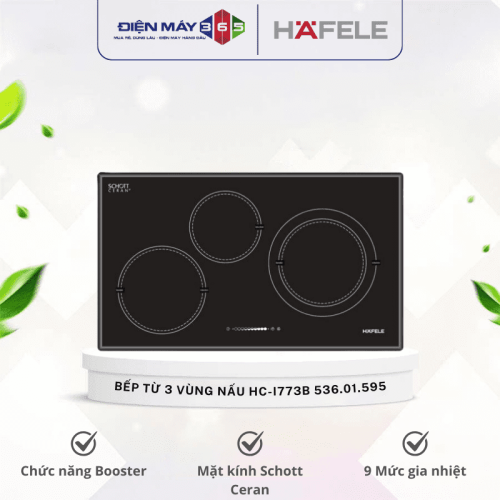 Bếp từ 3 vùng nấu Hafele HC-I773B 536.01.595