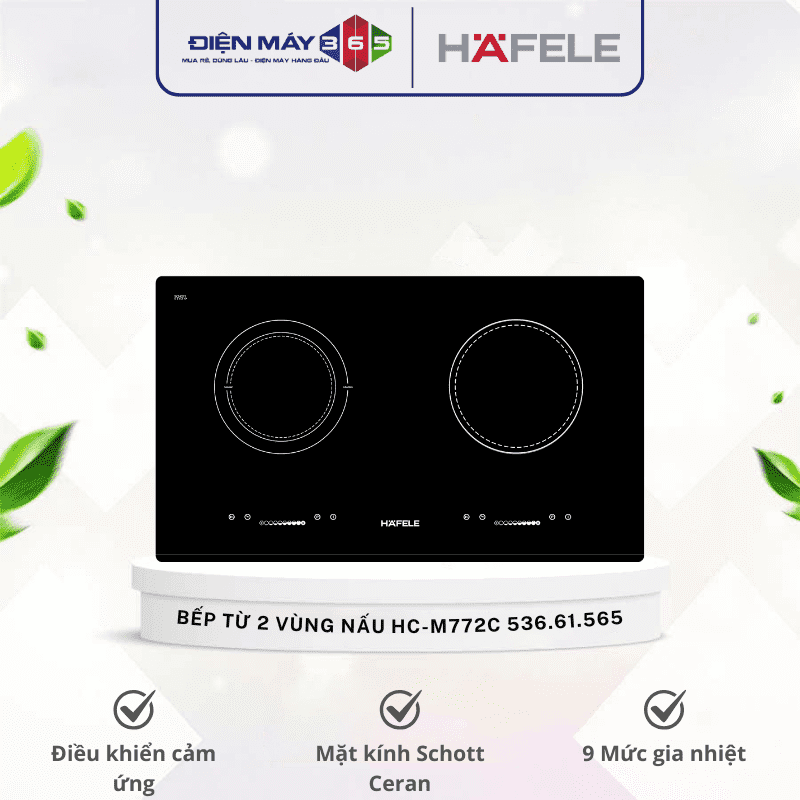 Bếp từ 2 vùng nấu Hafele HC-M772C 536.61.565 3 Bếp từ 2 vùng nấu Hafele HC-M772C 536.61.565
