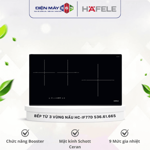 Bếp từ 3 vùng nấu Hafele HC-IF77D 536.61.665