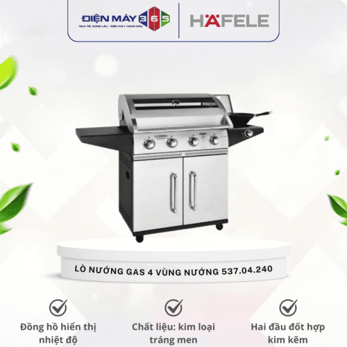 Lò nướng gas 4 vùng nướng Hafele 537.04.240