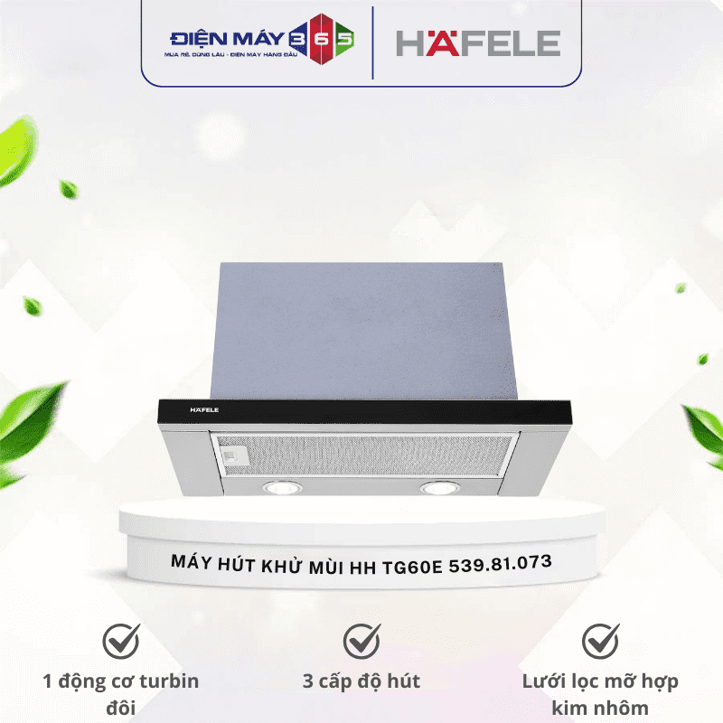 Máy hút khử mùi âm tủ dạng kéo Hafele HH TG60E 539.81.073 3 Máy hút khử mùi âm tủ dạng kéo Hafele HH TG60E 539.81.073