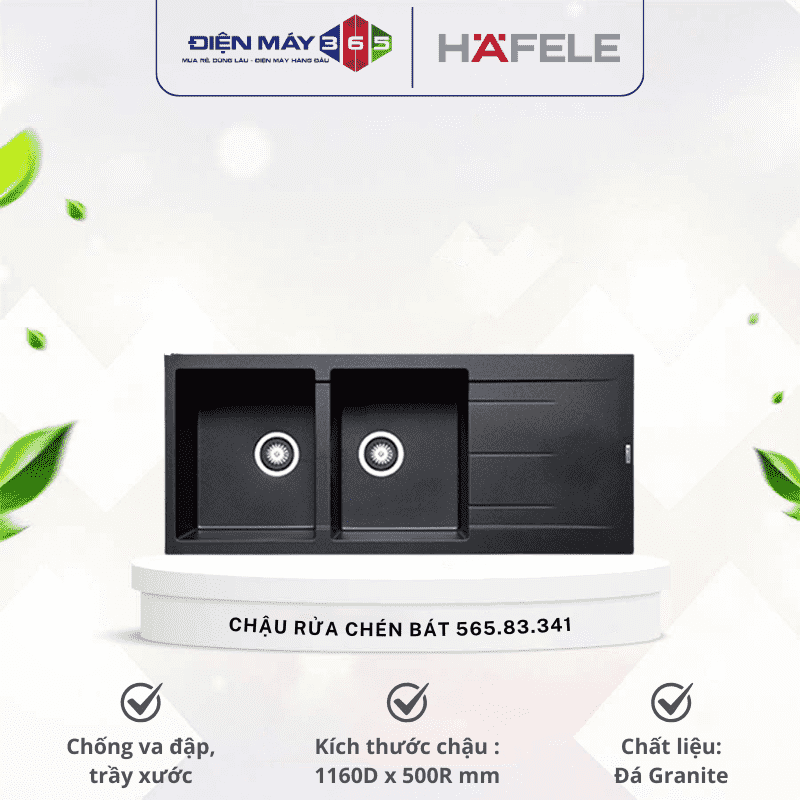 Chậu rửa chén bát Hafele HS G11650 565.83.341 3 Chậu rửa chén bát Hafele HS G11650 565.83.341