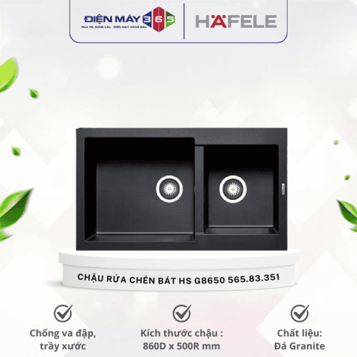 Chậu rửa chén bát Hafele HS G8650 565.83.351