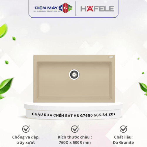 Chậu rửa chén bát Hafele HS G7650 565.84.281