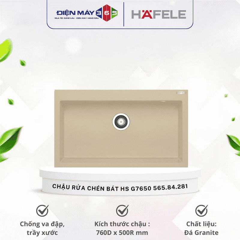 Chậu rửa chén bát Hafele HS G7650 565.84.281 3 Chậu rửa chén bát Hafele HS G7650 565.84.281