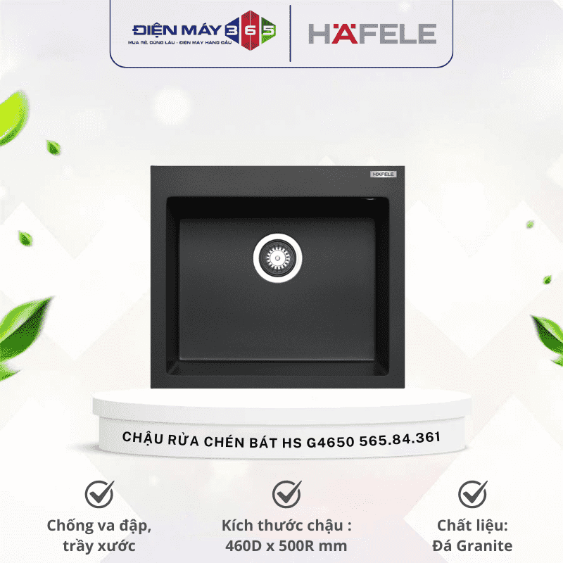 Chậu rửa chén bát Hafele HS G4650 565.84.361 3 Chậu rửa chén bát Hafele HS G4650 565.84.361
