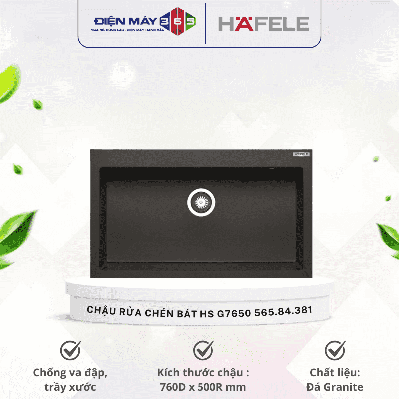 Chậu rửa chén bát Hafele HS G7650 565.84.381 3 Chậu rửa chén bát Hafele HS G7650 565.84.381