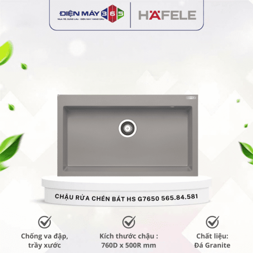 Chậu rửa chén bát Hafele HS G7650 565.84.581