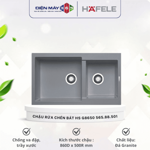 Chậu rửa chén bát Hafele HS G8650 565.88.501