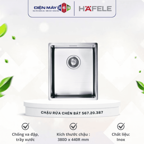 Chậu rửa chén bát inox Hafele CLAUDIUS HS-SD7744 567.20.387 (Ngừng sản xuất)