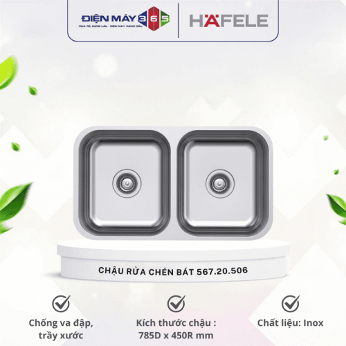 Chậu rửa chén bát Hafele CLAUDIUS HS-SD7848 567.20.506