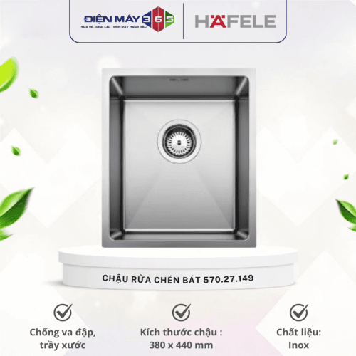 Chậu rửa chén bát inox Hafele Blanco - QUATRUS R15 340-IU 570.27.149