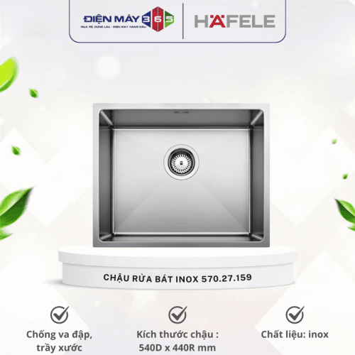 Chậu rửa bát inox Hafele Quatrus R15 500-IU 570.27.159