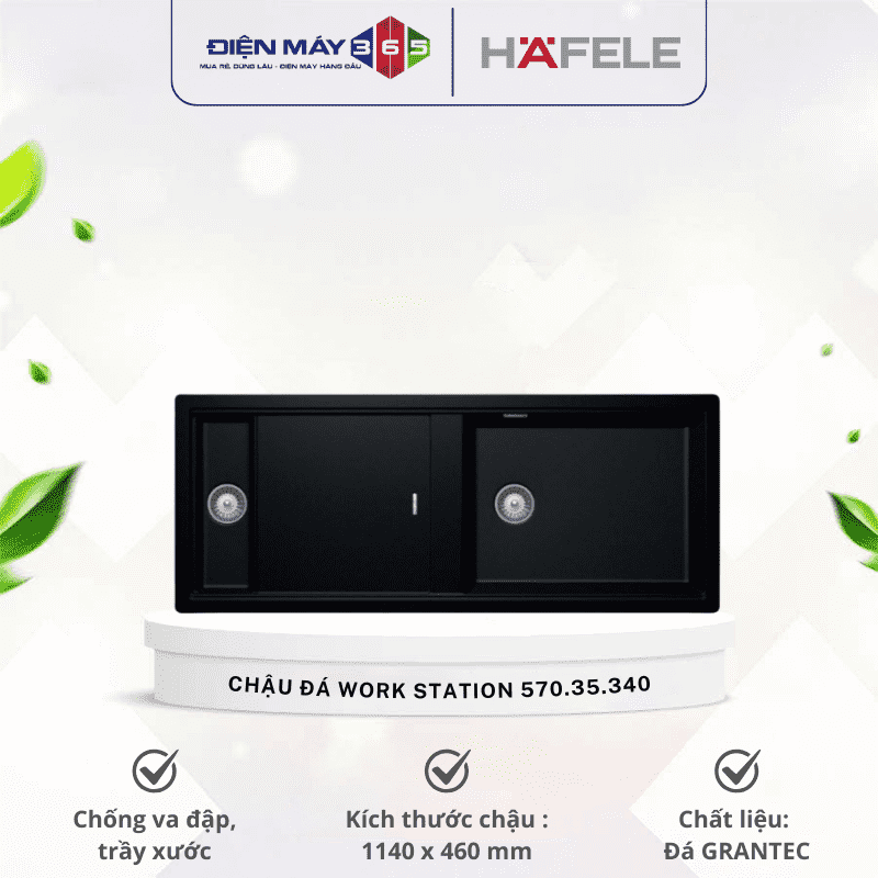 Chậu đá Hafele WORK STATION HS-GDD11446 D-150 570.35.340 3 Chậu đá Hafele WORK STATION HS-GDD11446 D-150 570.35.340