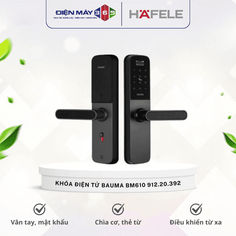 Khóa điện tử HAFELE BAUMA BM610 912.20.392 3 Khóa điện tử HAFELE BAUMA BM610 912.20.392