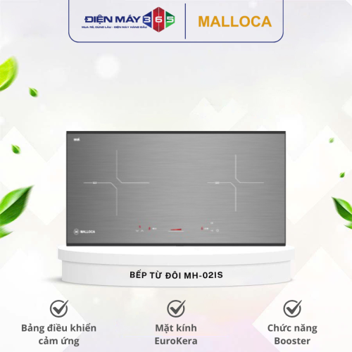 Bếp từ đôi Malloca MH-02IS