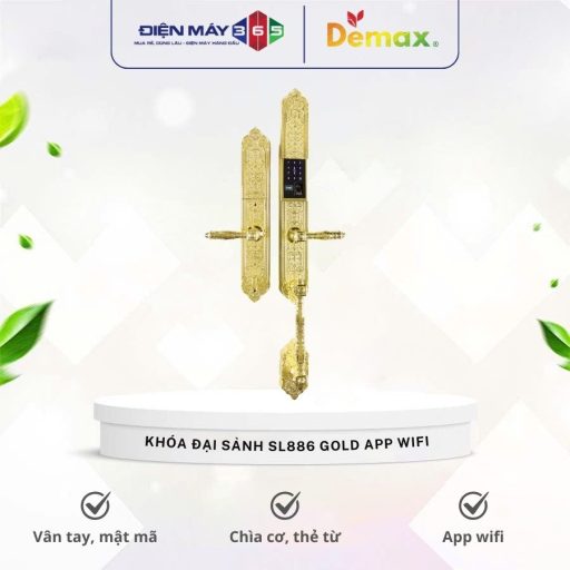 Khoa cua dai sanh – biet thu Demax SL886 Gold App Wifi