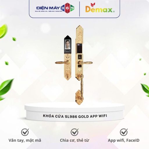 Khoa cua dai sanh – biet thu Demax SL986 Gold App Wifi