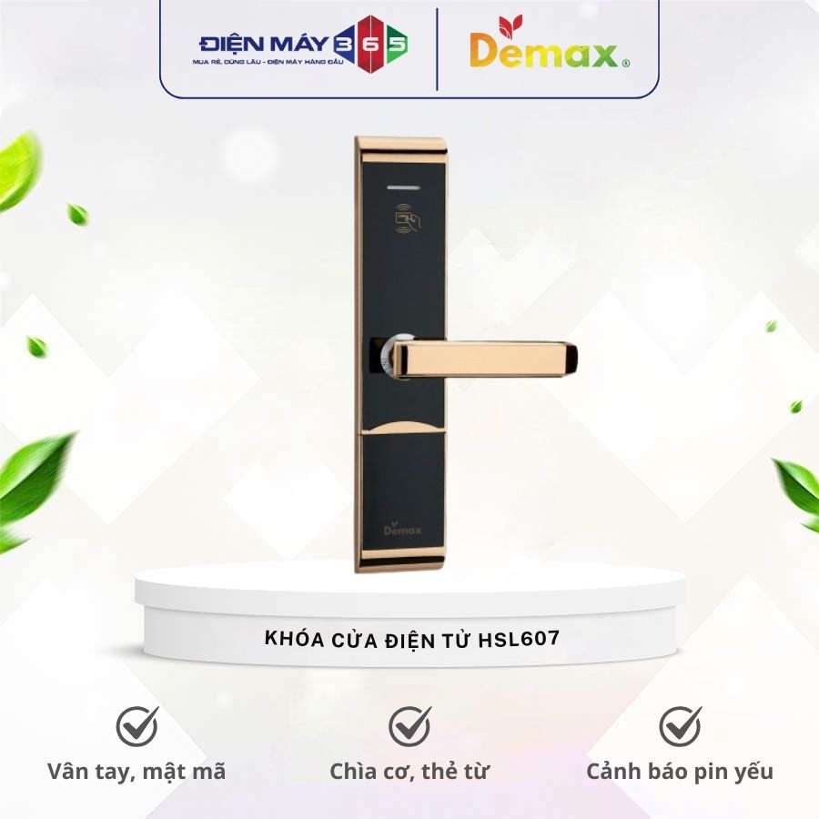 Khóa cửa điện tử Demax HSL607 (hãng bỏ mẫu) 3 Khóa cửa điện tử Demax HSL607 (hãng bỏ mẫu)