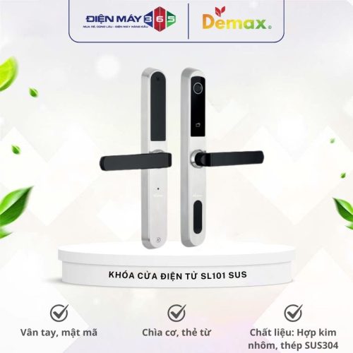Khóa cửa điện tử Demax SL101 SUS cho cửa nhôm, sắt, inox, cửa nhựa