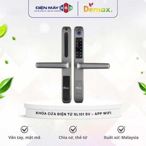 Khóa cửa điện tử Demax SL101 SV - APP WIFI
