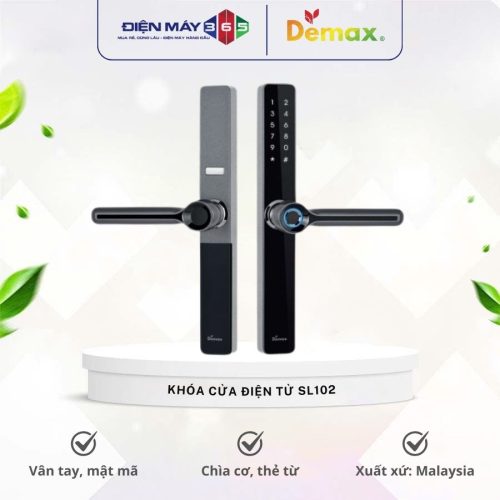 Khóa cửa điện tử Demax SL102 cho cửa nhôm, sắt, inox, cửa nhựa