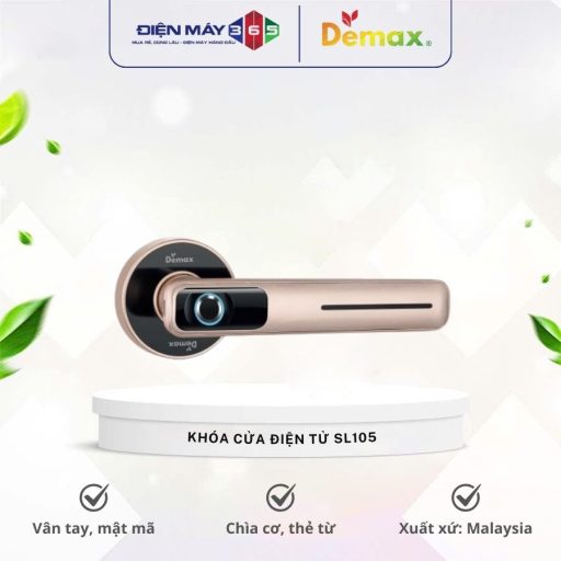 Khóa cửa điện tử Demax SL105 4 Khoa cua dien tu Demax SL105 1