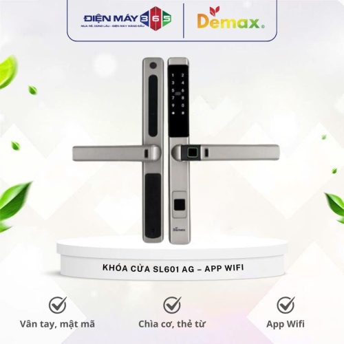 Khóa cửa điện tử Demax SL601 AG - APP WIFI