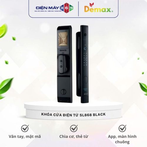 Khóa cửa điện tử Demax SL868 Black