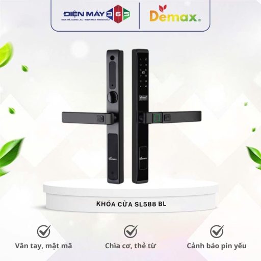 Khoa cua dien tu chong nuoc Demax SL588 BL