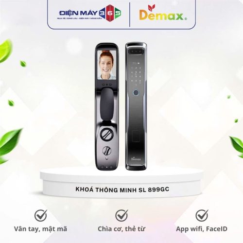 Khóa cửa điện tử thông minh DEMAX SL899 GC