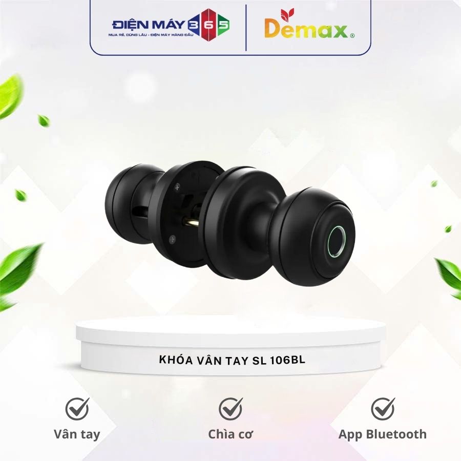 Khóa cửa vân tay Demax SL106 BL 3 Khóa cửa vân tay Demax SL106 BL