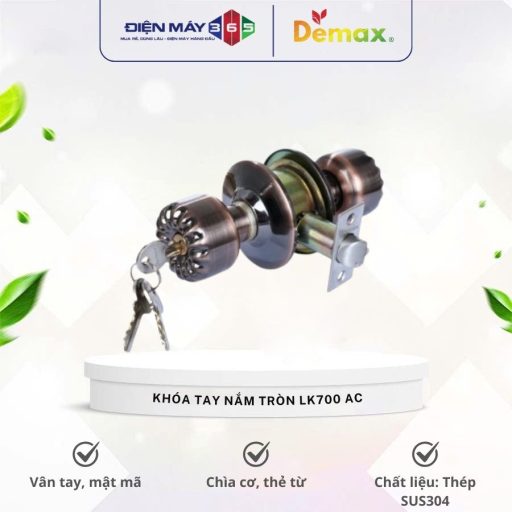 Khoa tay nam tron Demax LK700 AC