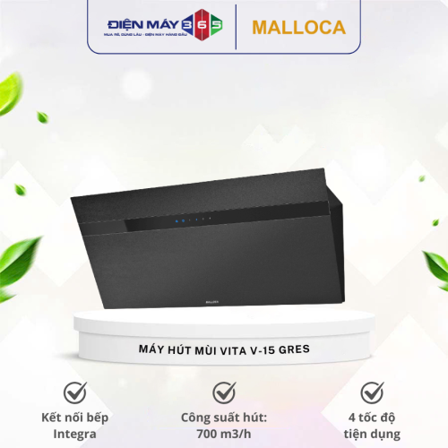 Máy hút khói khử mùi MALLOCA VITA V-15 GRES