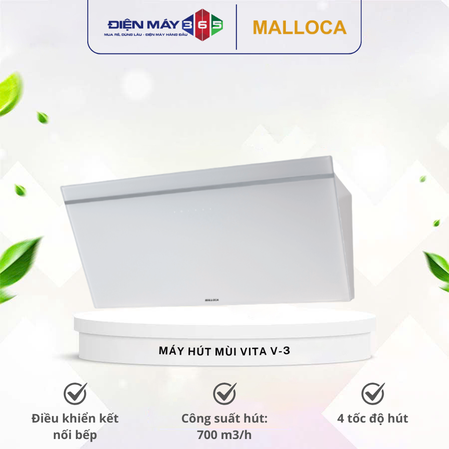 Máy hút khói khử mùi MALLOCA VITA V-3 3 Máy hút khói khử mùi MALLOCA VITA V-3