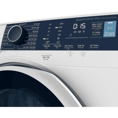 Máy Giặt Electrolux Inverter 9 Kg EWF9024P5WB cửa trước 6 Bảng điều khiển máy Giặt Electrolux Inverter 9 Kg EWF9024P5WB cửa trước