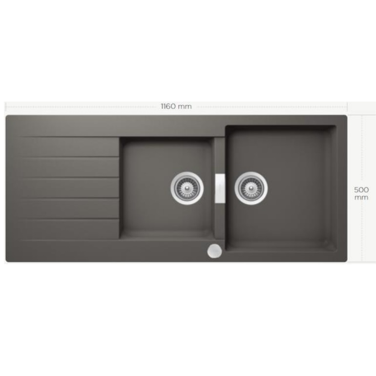 Chậu rửa chén bát BOSCH HMH.SIGNUS D200 MÀU XÁM 3 Chậu rửa chén bát BOSCH HMH.SIGNUS D200 MÀU XÁM