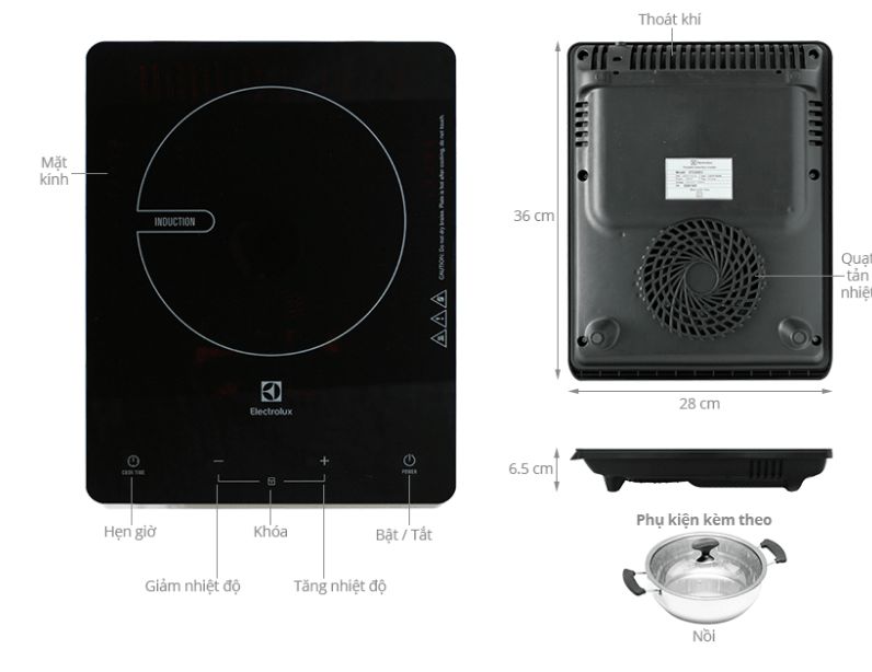 Bếp điện từ Electrolux ETD29KC 7 Bếp điện từ Electrolux ETD29KC - Ảnh 5